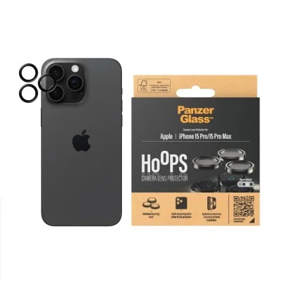 Panzerglass&trade; Hoops Kameraschutz Iphone 15 Pro | 15 Pro Max - Black Titanium